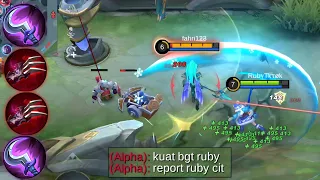 User Ruby Wajib Tau Cara Menang Lane Saat Kalah Hero Power!! Top 1 Global Ruby Mobile Legends