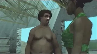 GTA: SA Cutscenes, but it's a fatass Afro CJ in Undies and Joke Glasses