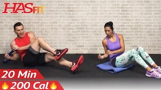 20 Minute Ab Workout for Women & Men - 20 Minute Abs Workout for People Who Get Bored Easily at Home