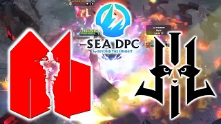 CRAZY GAME, REFRESHER AXE !!! ARMY GENIUSES vs LILGUN - DPC SEA DIVISION 2 DOTA 2