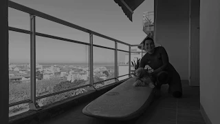 Longboard surfing at Home - A Surf Session Movie by JM Biarritz,J24 #confinement #staysafesatyathome