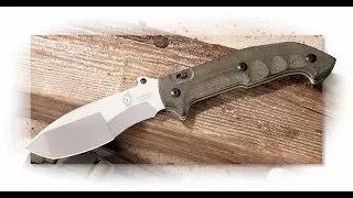 Fox Knives Trakker "Meskwaki" Folding Knife Micarta (5.5" Bead Blast) FX-500