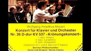 Mozart / Tamas Vasary, 1978: Piano Concerto No. 26 in D major K. 537