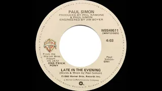 1980 HITS ARCHIVE: Late In The Evening - Paul Simon (stereo 45)