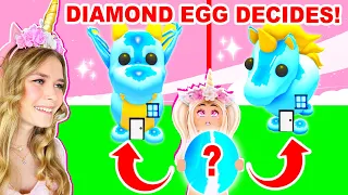 DIAMOND EGG DECIDES WHAT WE BUILD IN ADOPT ME! (ROBLOX)