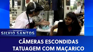 Tatuagem com Maçarico | Câmeras Escondidas (23/08/19)