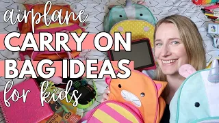 WHAT TO PACK KIDS CARRY ON IDEAS & ACTIVITIES