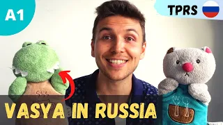 Russian TPRS for Beginners | Crocodile Vasya arrives to Russia | Listening and Speaking Practice