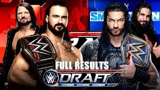 WWE Draft 2020 Night 1 full results !