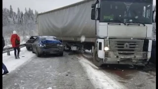 Массовое ДТП на трассе Пермь-Березники