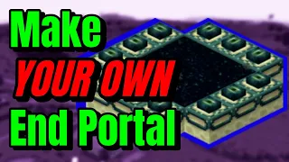 How to Make a WORKING End Portal in Creative Mode - Fast Tutorial #Shorts