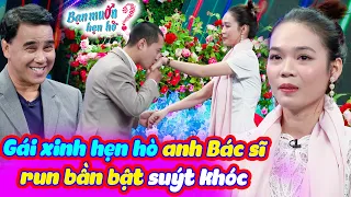 Cô gái xinh đẹp run đến suýt khóc hẹn hò anh Bác sĩ làm Quyền Linh xúc động | Bạn Muốn Hẹn Hò 2023