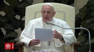 Papa Francesco udienza: il pianto del bambino, 2020-10-21