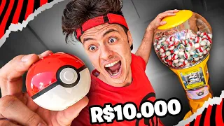 COMPREI TODAS AS POKEBOLAS DA MAQUINA! - R$10.000,00