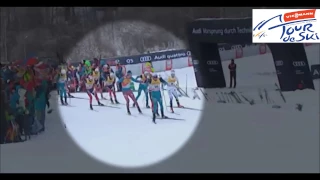 Устюгов ударил палкой Хеллнера на 3-ем этапе Tour de ski 2016/2017