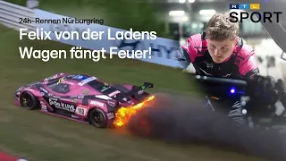 Felix von der Ladens KTM X-Bow fängt Feuer | 24h-Rennen Nürburgring 2022