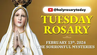 TUESDAY HOLY ROSARY 💛FEBRUARY 13, 2024💛 SORROWFUL MYSTERIES OF THE ROSARY [VIRTUAL] #holyrosarytoday