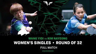 FULL MATCH | WANG Yidi vs KIM Nayeong | WS R32 | #SaudiSmash 2024