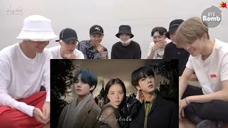 BTS reaction to Vsoo & Jinsoo Fan Made Video [V&Jisoo&Jin]