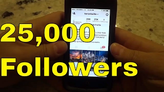 How To Get 25,000 Instagram Followers-FULL Tutorial