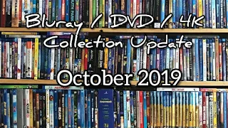 Bluray/DVD Collection Update - October 2019