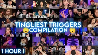 ASMR My Favorite Triggers Compilation (1 Hour)