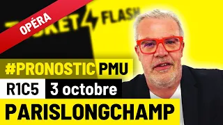 Pronostic PMU course Ticket Flash Turf - ParisLongchamp (R1C5 du 3 octobre 2021)