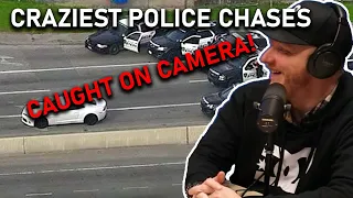 Craziest Police Chases Caught On Camera REACTION | OFFICE BLOKES REACT!!