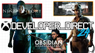 Xbox Developer Direct 2024 | Shadow Drops! Indiana Jones Avowed Hellblade & New Surprises Showcase