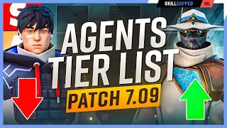 NEW Agent Tier List Patch 7.09! - ISO is GARBAGE! - Valorant Guide