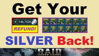 Bad Artifact RNG?.. Get Your *SILVER BACK!*.. 100% Silver ~REFUND~ Trick (RAID: Shadow Legends)