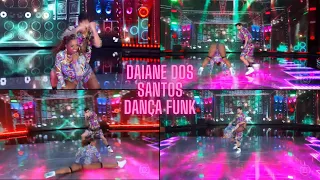Nota 10! Fazendo história! Daiane dos Santos dança funk na dança dos famosos | Domingão com Huck