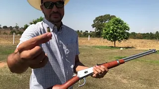 Carabina Rossi 357 Magnum vs repolho