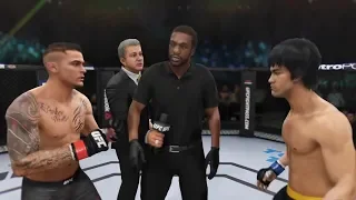 Dustin Poirier vs. Bruce Lee (EA Sports UFC 3) - CPU vs. CPU - Crazy UFC 👊🤪