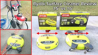 How To Pressure Wash With Ryobi Surface Cleaner | 15" vs 16" Surface Cleaner