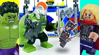 LEGO Marvel Hulk vs Thor Ragnarok arena clash battle - DuDuPopTOY