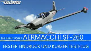 Sim Skunk Works - SF-260 - Erster Eindruck & kurzer Testflug ★ MSFS 2020 Deutsch
