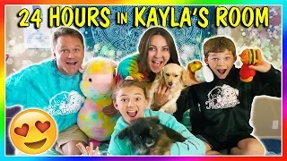 24 HOURS IN KAYLA'S BEDROOM! | We Are The Davises