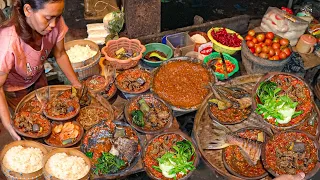 PAWONNYA MASIH TRADISIONAL PAKAI KAYU BAKAR! SAMBEL MENTAH BELUT GORENG IBU SUMARMI SUKARASA NGAWI