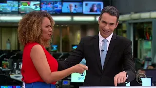 Encerramento do Jornal Hoje, com  César Tralli é Karine Alves - São Paulo (14/11/2022)