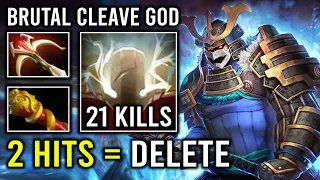 WTF 2 Hits Delete Max God Strength Brutal Cleave 100% Full Critical Strike Sven Vs Carry AM Dota 2