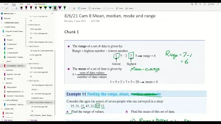 210608 First Chunk   Range and Mean