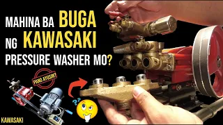 Mahina ba Buga ng Kawasaki Pressure washer Mo? I Pano ayusin? I Valve Seal kaya? I Baka Madumi lang!