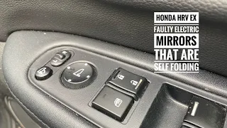 Honda HRV EX Faulty electric mirrors are self folding