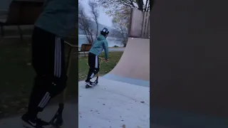 Clean 180 Scooter Trick🔥