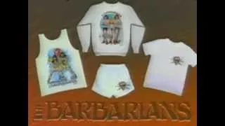 Barbarians VHS 'Watch & Wear' Merchandise promo (1989)