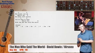 🎸 The Man Who Sold The World - David Bowie / Nirvana Guitar Backing Track with chords and lyrics