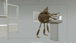 Character animation blocking first pass