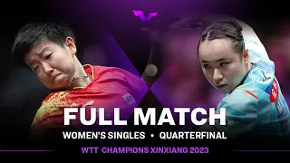 FULL MATCH | SUN Yingsha vs Mima ITO | WS QF | #WTTXinxiang 2023