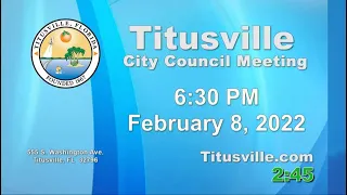 City Council Meeting — 02/08/2022 - 6:30 p.m.